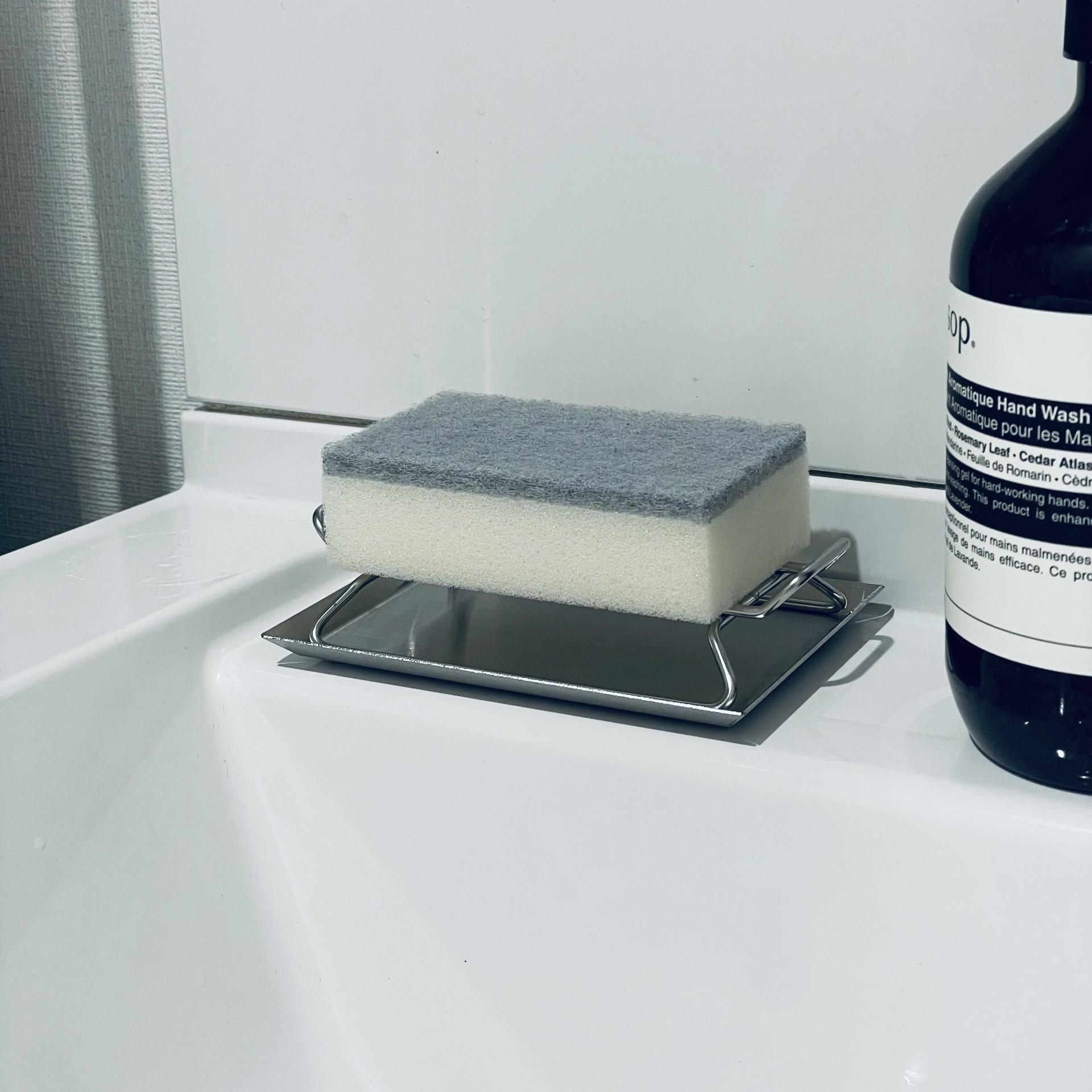 sponge tray SUS304 hairline finish